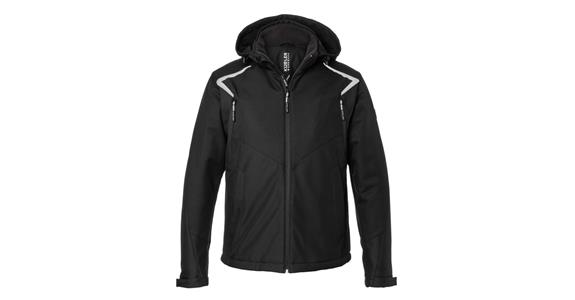 Zimní softshell. bunda BODYFORCE, černá, XS