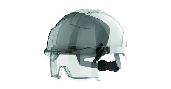 Průmyslová přilba EVO® VISTALens® ventilovaná, 30 mm Euro slot, bílá