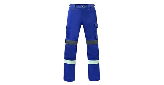 Ochranné svářečské kalhoty Force+ indigo, modré/šedé, velikost 54