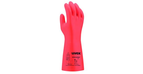 Elektrikářské ochranné rukavice uvex power protect V1000, 1 pár, velikost 8