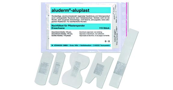 Náhradní sada aluderm®-aluplast, 115 ks, pro obj. č. 109300 706