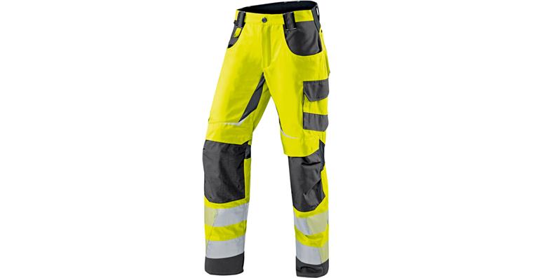 1093023863 Pánské letní refl. kalhoty Reflectiq, fluoresc. žlutá/antracit., vel. 98