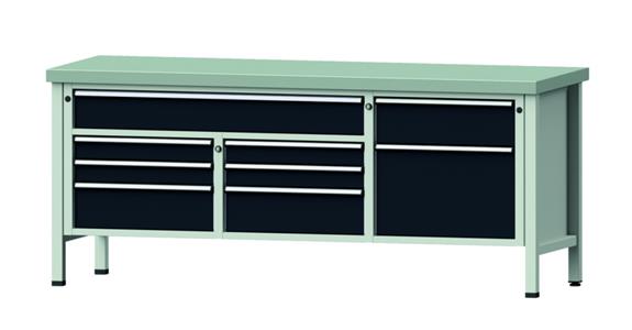 Ponk ANKE model 282 V, panel s pozink. plechem, 2000x700x850 mm, RAL 7035/7016