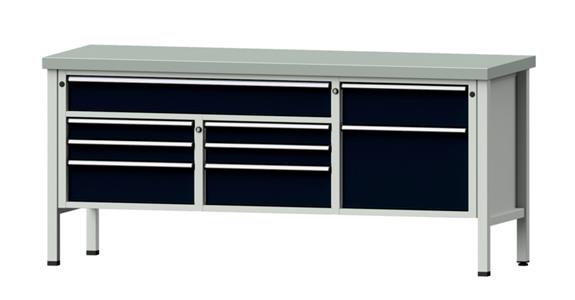Ponk ANKE model 282 V, panel s pozink. plechem, 2000x700x900 mm, RAL 7035/7016