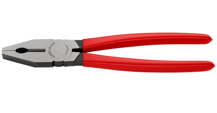 1056152105 Combination pliers black atramentized with plastic 250 mm Article 03 01 250