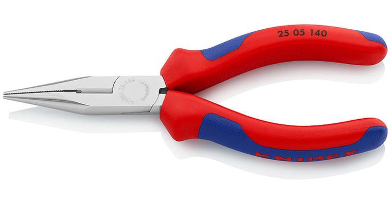 1056309102 Round nose pliers with cutting edge, chrome-plated 140 mm Article 25 05 140