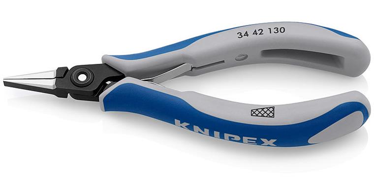 1001594523 Precision electronics pliers, flat, burnished 130 mm Item 34 42 130