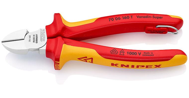 1001500486 Diagonal cutters with fixing eye VDE 160 mm Article 70 06 160 T