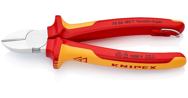 1001500488 Diagonal cutters with fixing eye VDE 180 mm Article 70 06 180 T