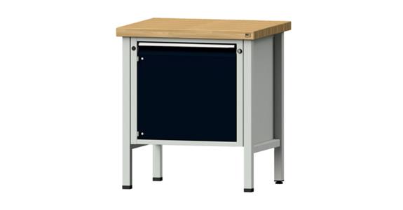Dílenský stůl ANKE, model 12 V ZBP, nos. 1500 kg, DxHxV 800x700x900 mm, RAL 7035