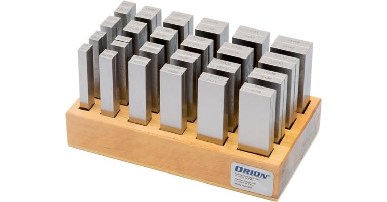 1095009268 Sada paralelních podložek v délce 100 mm, 20 párů, 5x2–24x6 mm
