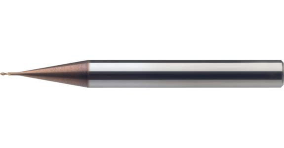 VHM stopková minifréza ATORN, průměr 0,1 x 0,2 x 40 mm, T=2, RT65