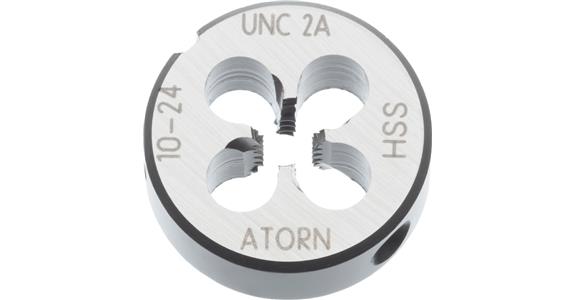 Závitová čelist ATORN HSS EN 22568 UNC 3/4 v toleranci 2A vnější průměr 45 mm