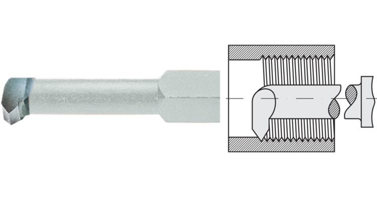 1095006661 Nástroj na řezání závitů, 60°, čtyřhran, 8mm x 8mm