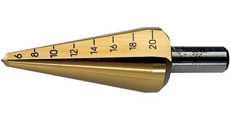 1095002395 Kuželový vrták HSS TiN, 16,0–30,5 mm, typ 2
