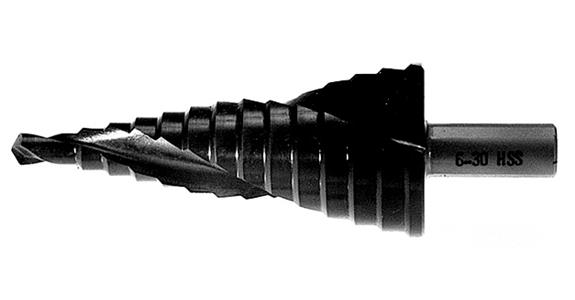 Stupňovitý vrták ATORN HSS, s kroucením, 6,0 mm–20,0 mm, typ 2