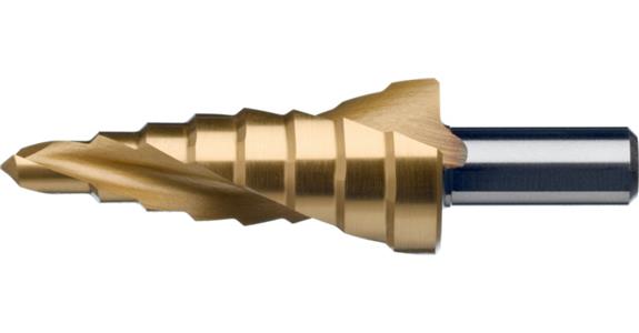Stupňovitý vrták ATORN HSS TiN, s kroucením, 4,0 mm–12,0 mm, typ 1