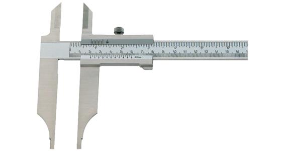 Posuvná měřítka ATORN INOX 800 mm s hroty, bez jem. nast. stup. matně chromovaná