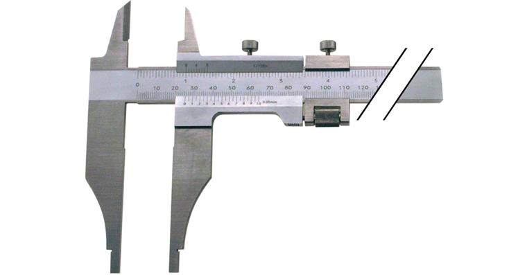 1095009433 Dílenská posuvná měřítka, 300 mm, bez jemného nastavení, s hroty