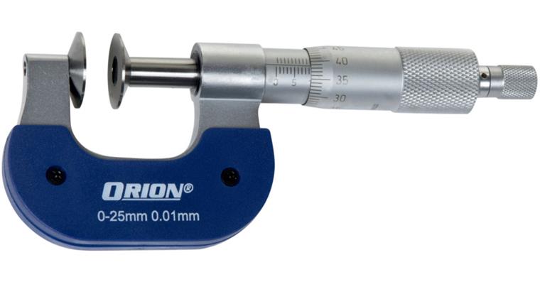 1095009500 Talířkový mikrometr, 25-50 mm, 0,01 mm, průměr talířku 20 mm, v pouzdru