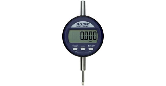 Číselníkový úchylkoměr ATORN, KEEPTRONIC, 12,5 mm, 0,01 mm, výstup dat multiCOM