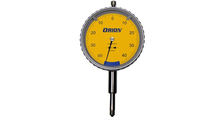 1095011668 Bezpečnostní číselníkový úchylkoměr, rozsah 0,8 mm, stupnice 0,01, volný zdvih 7 mm, v pouzdru