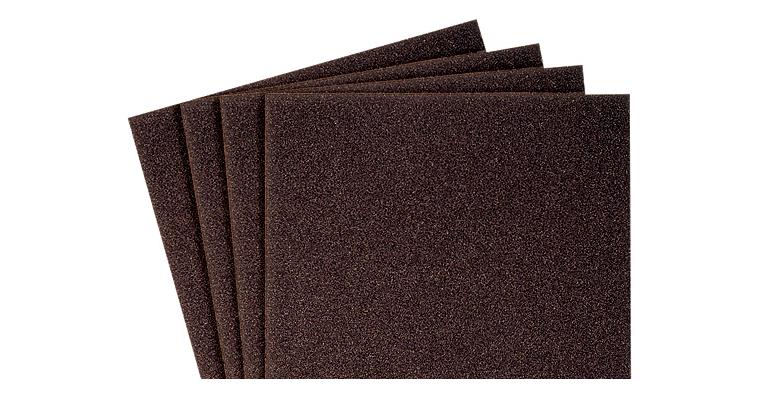 1001726189 Lněná brusná textilie s korundem, hnědá, 230 x 280 mm, zrnitost 150
