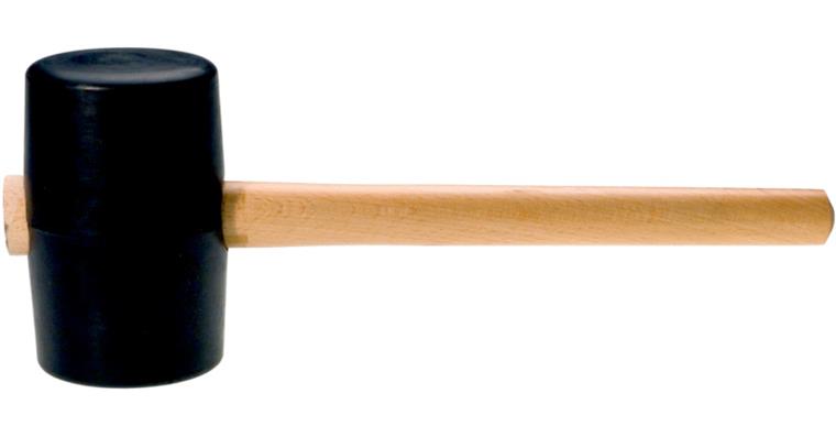 1095012348 Palice z kompozitní gumy, průměr hlavy 74 mm, jasanová násada, 590 g