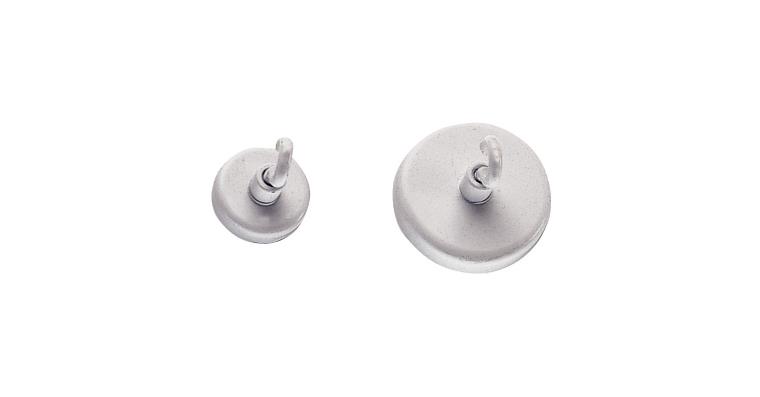1095012706 Dekorační magnet, průměr 20 mm, s hákem