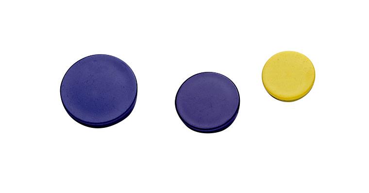 1095012703 Organizační magnet, průměr 25 mm, bílá barva