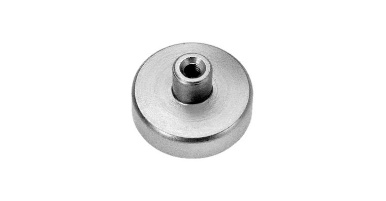 1095012595 Plochá magnetická chapadla, průměr 80/20 mm, se závitovou vložkou