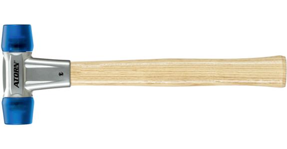 Kladivo s měkkým čelem ATORN, hlava 40 mm, plochy z cel. acetátu, jasan. násada