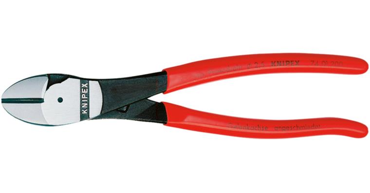 1057500105 Boční štípací kleště pro náročné apl.,250 mm, leštěná hlava, s pl. ruk.