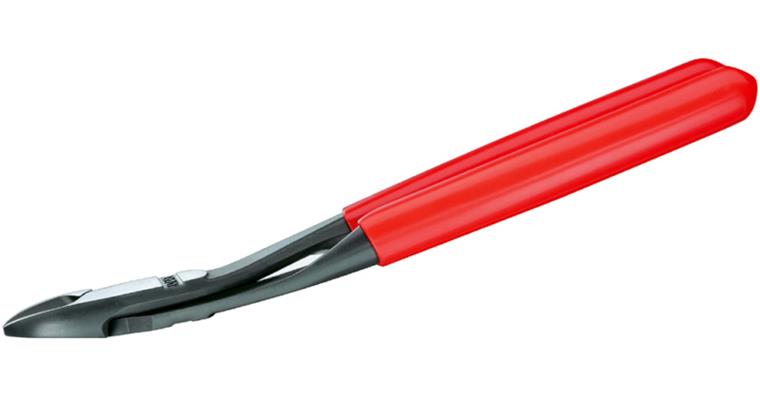 1001500566 Boční štípací kleště pro nár. apl.,200 mm zahnuté, lešt. hl., s pl. ruk.