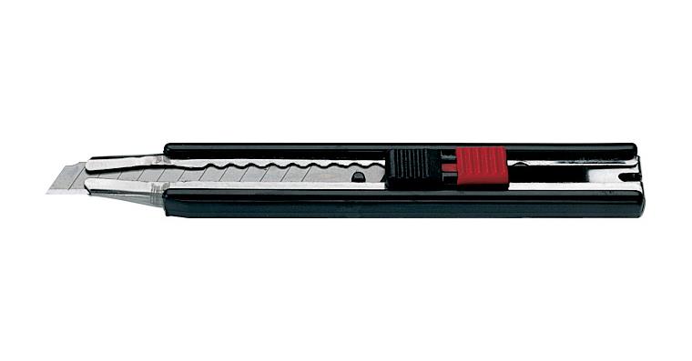 1095012471 Nůž s odlamovací čepelí, 140 mm, šířka čepele 9 mm, vyrobeno z plastu