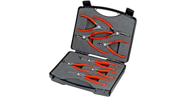 1056702100 Sada přesných kleští na pojistné kroužky KNIPEX, 8 ks v krabici