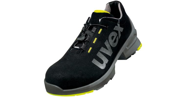 1005072089 nízká bezpečnostní bota S2, uvex 1, černá/žlutá, velikost 39