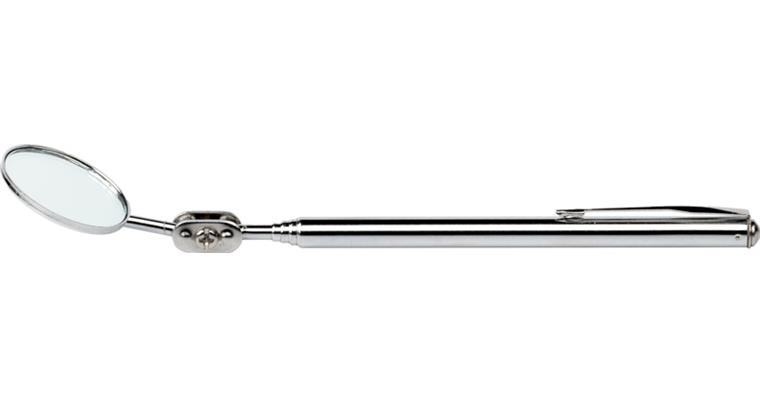 1095012570 Inspekční zrcátko, kov, rozměr 30 mm, výsuvná spona 125–520 mm