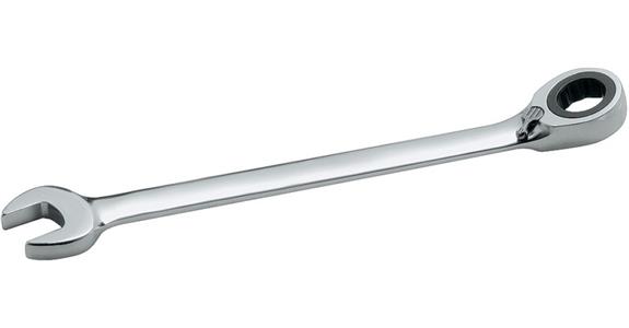 Ráčnový očkoplochý klíč ATORN, 18 mm, šikmý 15°, přepínací páčka
