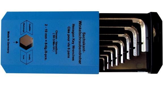 Šestihranný šroubovák ATORN, 8 ks, 2–10 mm, v krabici