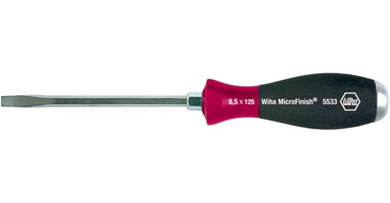 1001617503 Plochý šroubovák MicroFinish 8,0x150 mm, 6hranná čepel, ocelová koncovka
