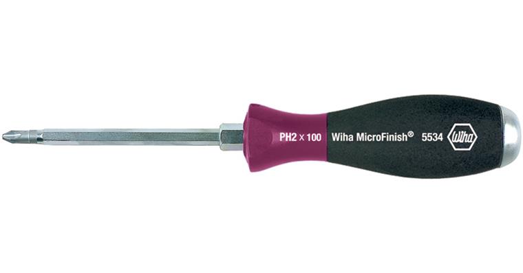 1001617507 Křížový šroubovák, PH 1 x 80 mm, MicroFinish, šestihranný nástavec