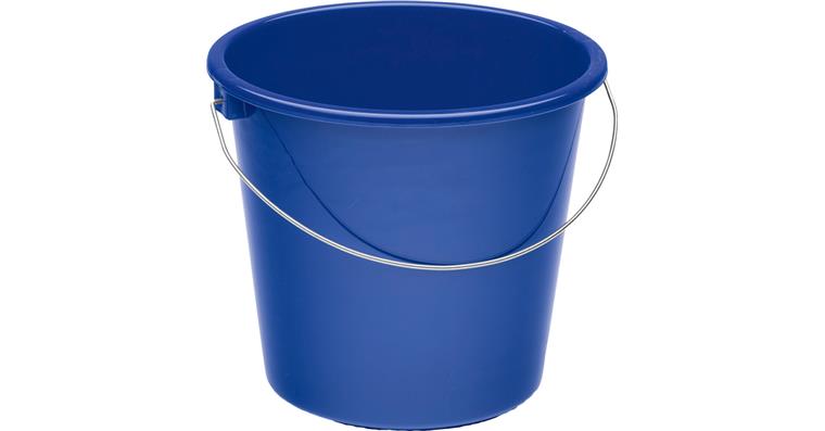 1095012734 Červený plastový kbelík pro domácnost, 10 l