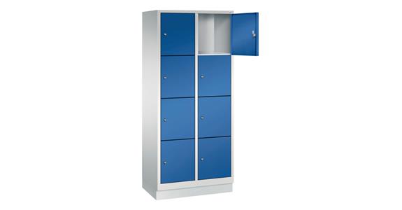 Electrified compartment cabinet 8 compartments RAL7035/7016