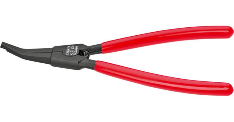 1056751102 Seřiz. kleště 220 mm se zahnutými čelistmi na poj. kroužky na hřídelích