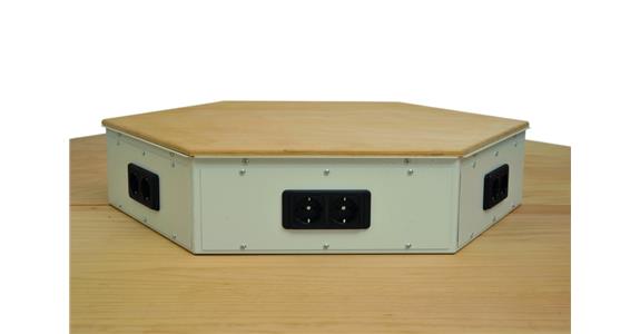 Hexagonal power supply panel width 822 x depth 715 x height 162 mm