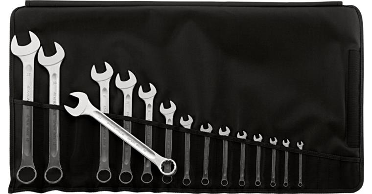 1001825512 Kombinovaný klíč, 15 ks, 6-32 mm, DIN 3113 A, OPEN-BOX