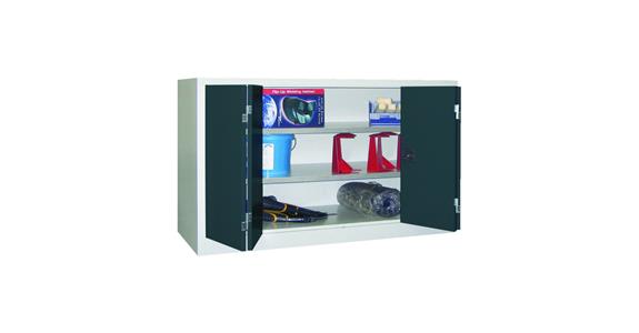 Folding door cabinet 1000X1500X400 mm RAL 7035/7016