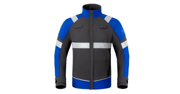 Softshell 5Safety Image, šedá/chrpově modrá, 2XL