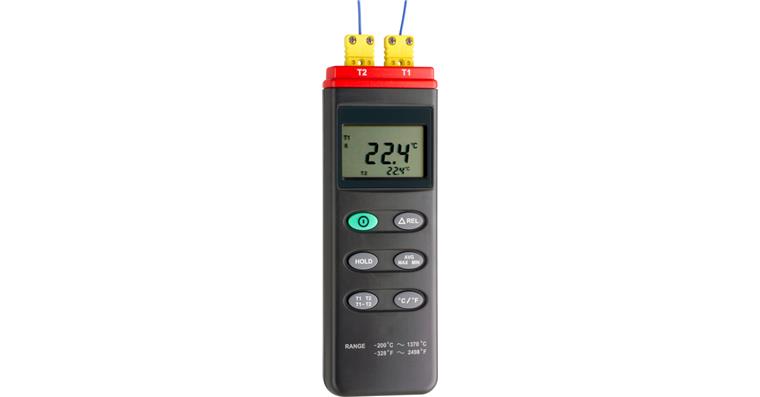 1095011881 2kanálový nástroj pro měření teploty včetně 2 ks termodrátu typu K